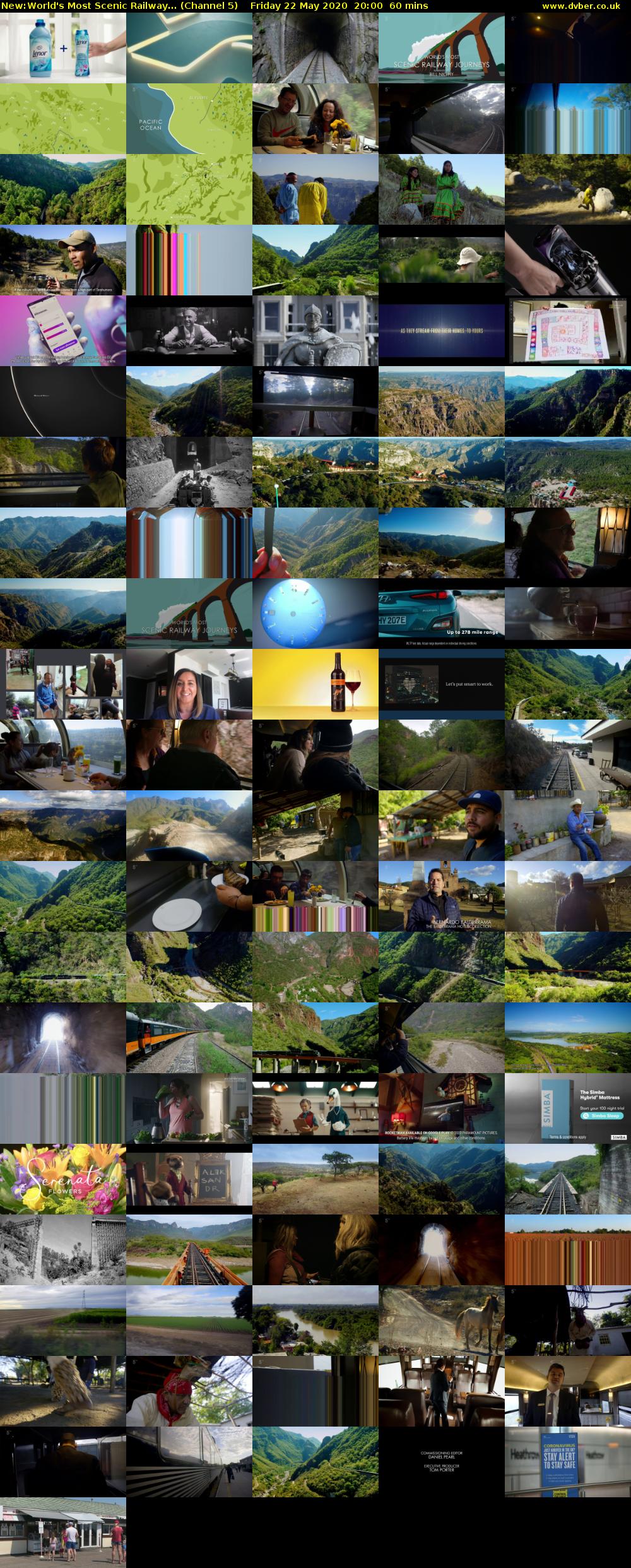 World's Most Scenic Railway... (Channel 5) Friday 22 May 2020 20:00 - 21:00