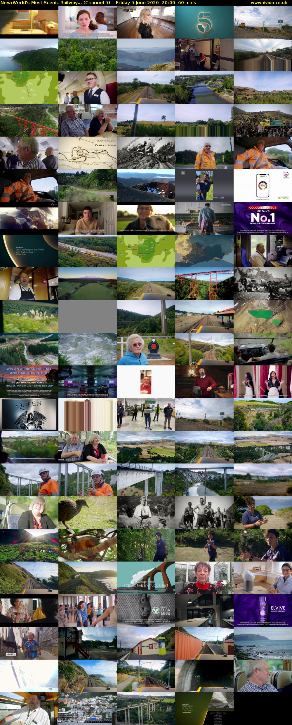 World's Most Scenic Railway... (Channel 5) Friday 5 June 2020 20:00 - 21:00