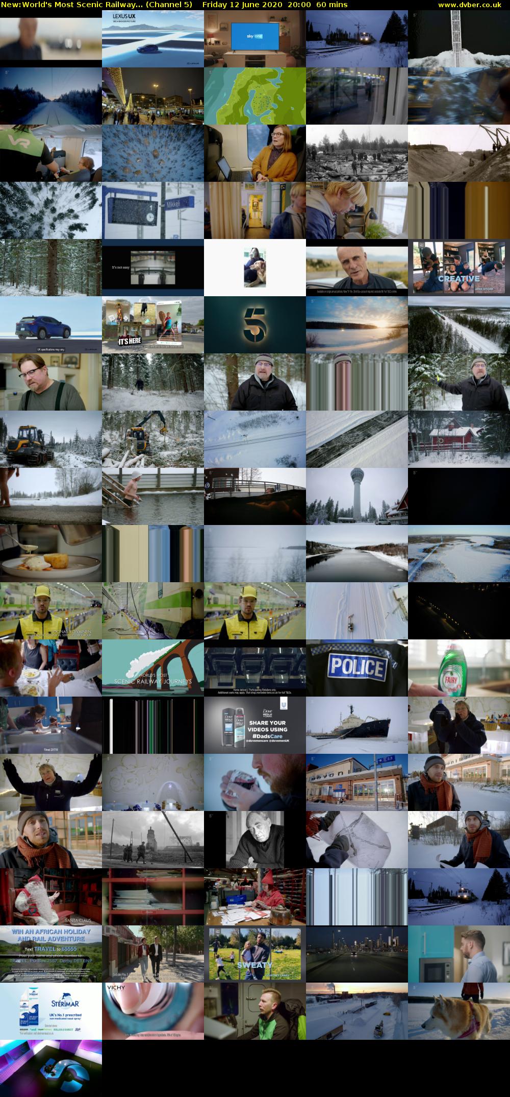 World's Most Scenic Railway... (Channel 5) Friday 12 June 2020 20:00 - 21:00