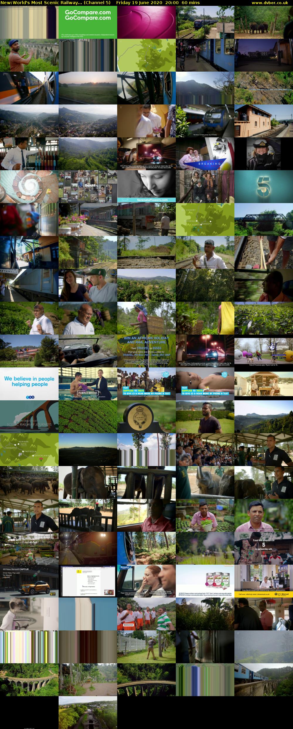 World's Most Scenic Railway... (Channel 5) Friday 19 June 2020 20:00 - 21:00