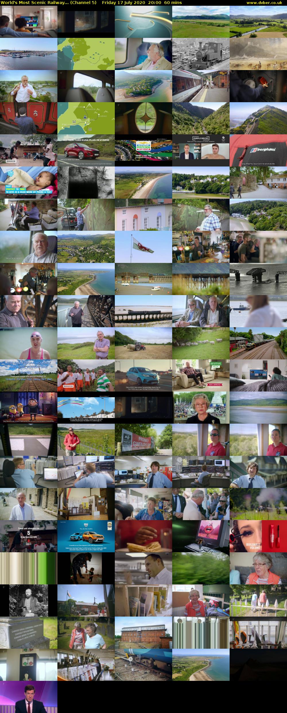 World's Most Scenic Railway... (Channel 5) Friday 17 July 2020 20:00 - 21:00