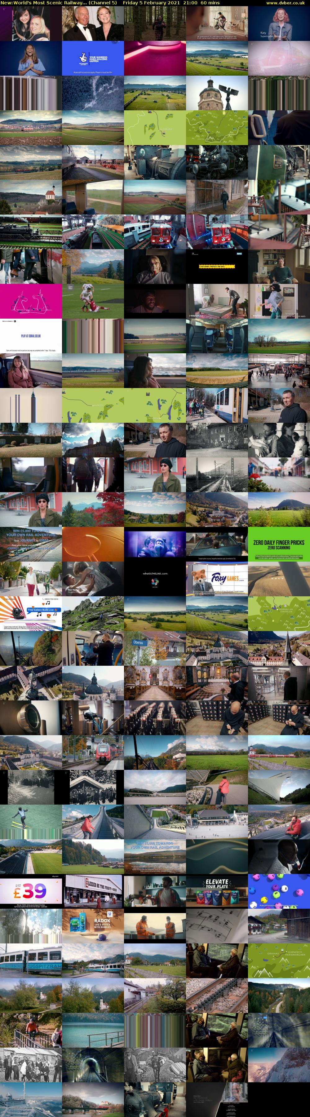 World's Most Scenic Railway... (Channel 5) Friday 5 February 2021 21:00 - 22:00