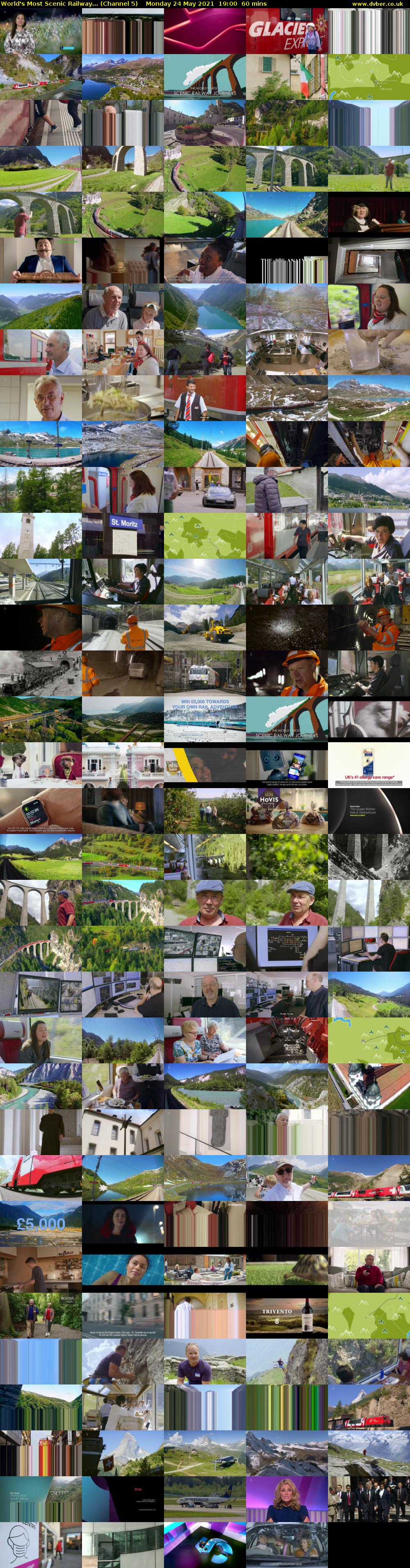 World's Most Scenic Railway... (Channel 5) Monday 24 May 2021 19:00 - 20:00