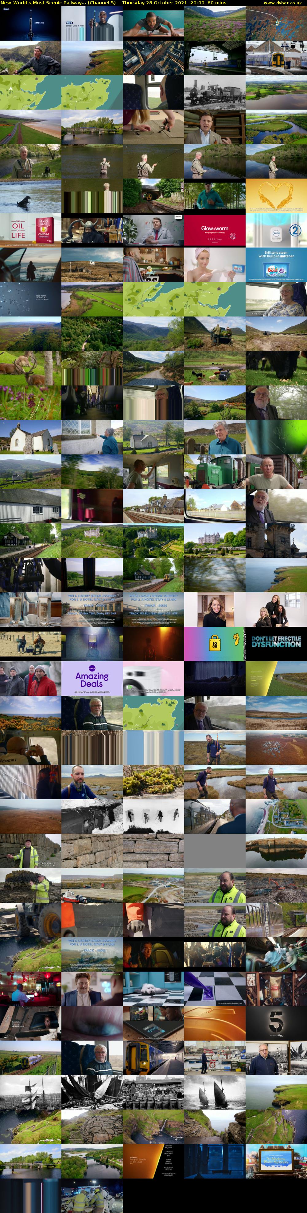 World's Most Scenic Railway... (Channel 5) Thursday 28 October 2021 20:00 - 21:00