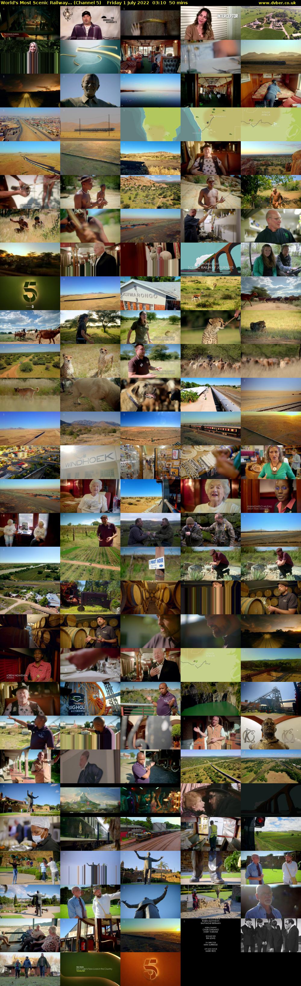 World's Most Scenic Railway... (Channel 5) Friday 1 July 2022 03:10 - 04:00
