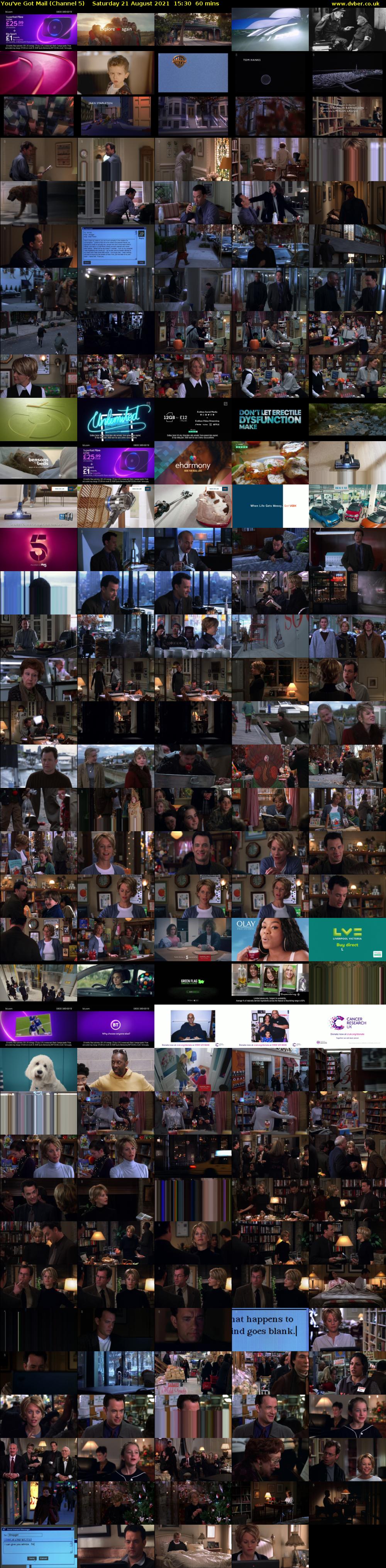 You've Got Mail (Channel 5) Saturday 21 August 2021 15:30 - 16:30