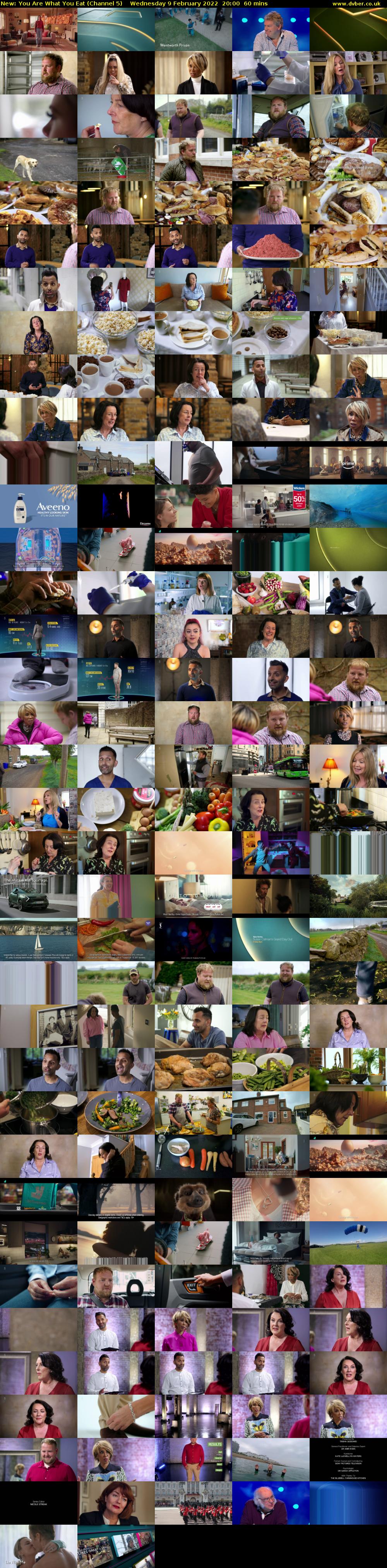 You Are What You Eat (Channel 5) Wednesday 9 February 2022 20:00 - 21:00