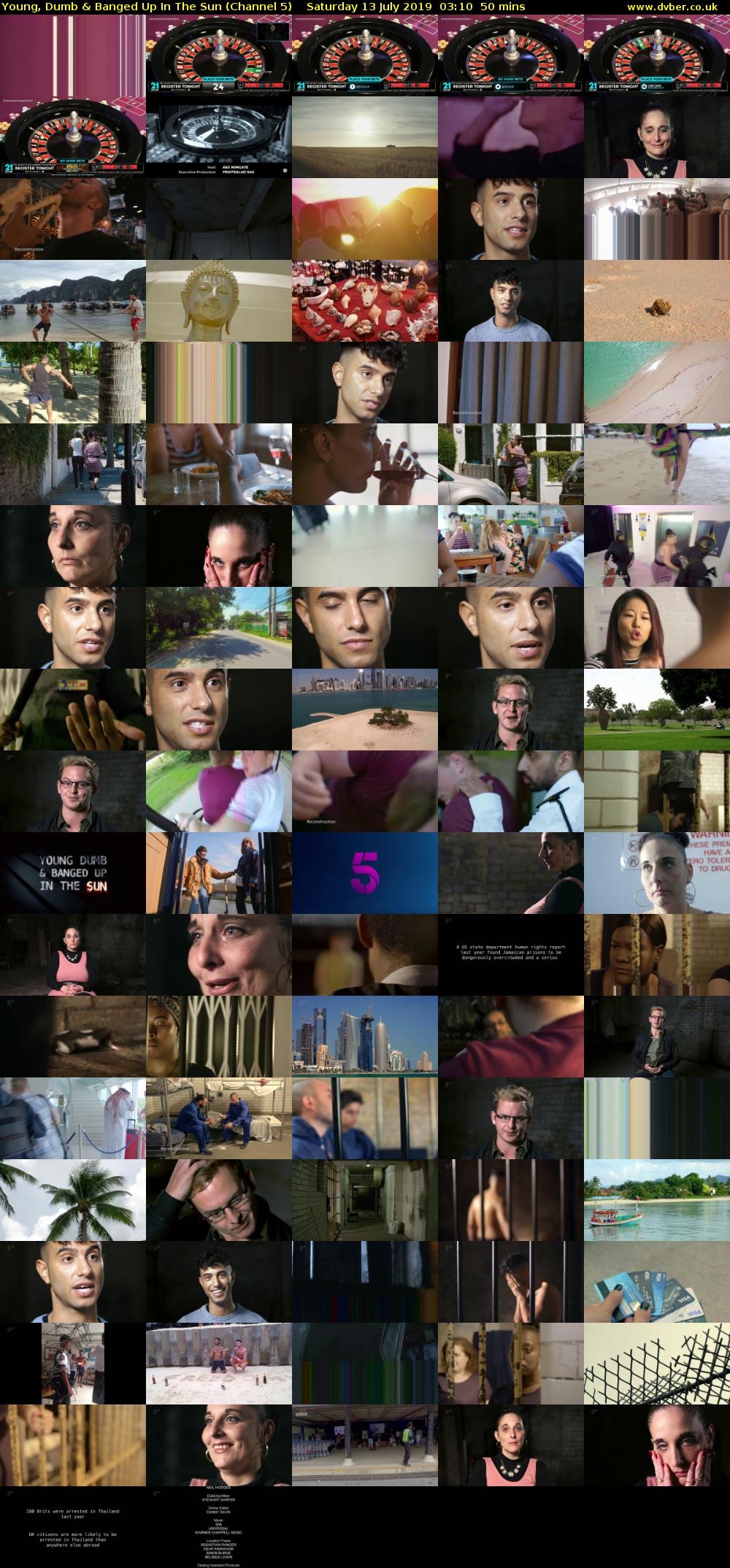 Young, Dumb & Banged Up In The Sun (Channel 5) Saturday 13 July 2019 03:10 - 04:00