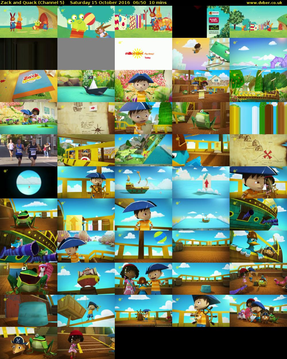 Zack and Quack (Channel 5) Saturday 15 October 2016 06:50 - 07:00