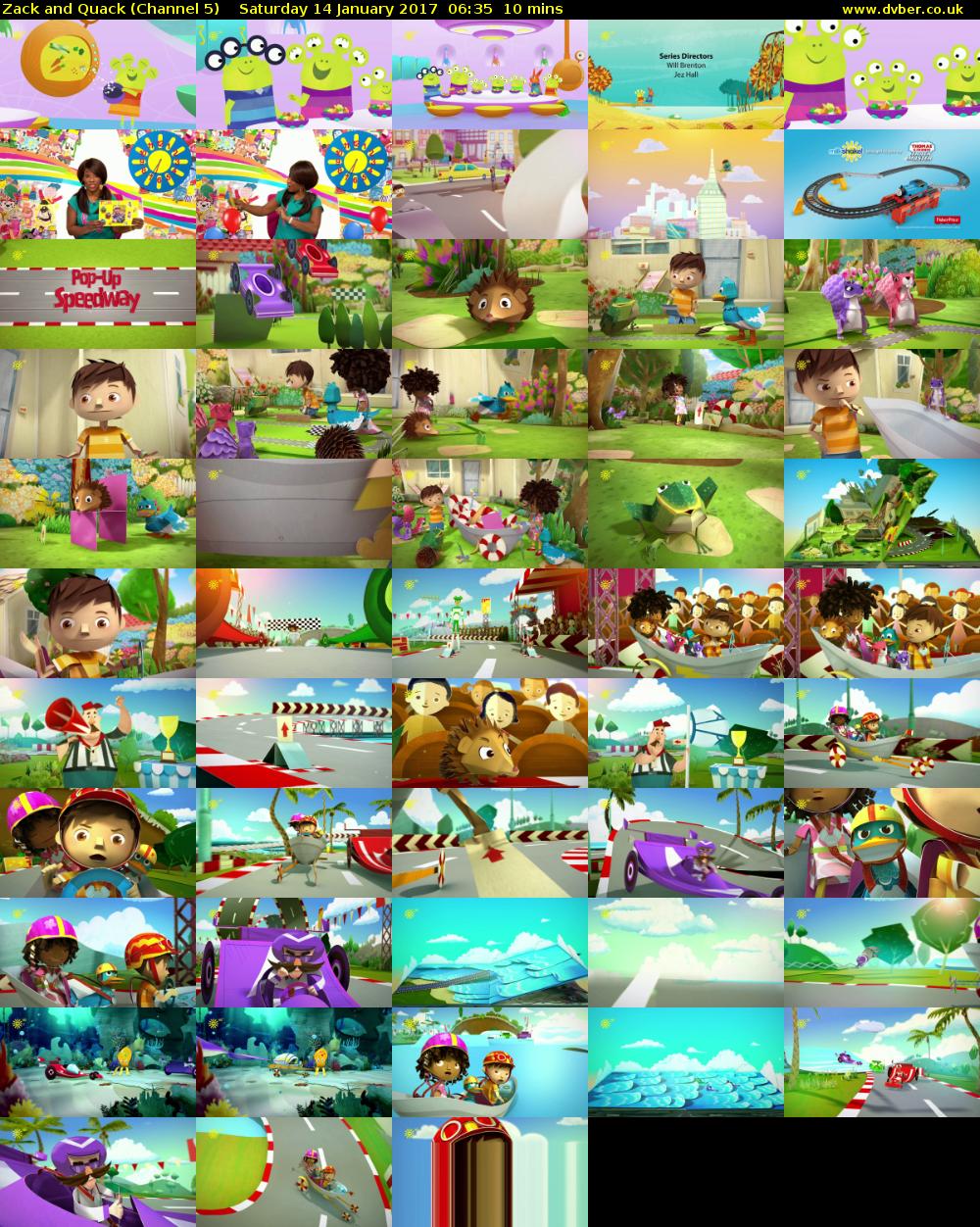 Zack and Quack (Channel 5) Saturday 14 January 2017 06:35 - 06:45