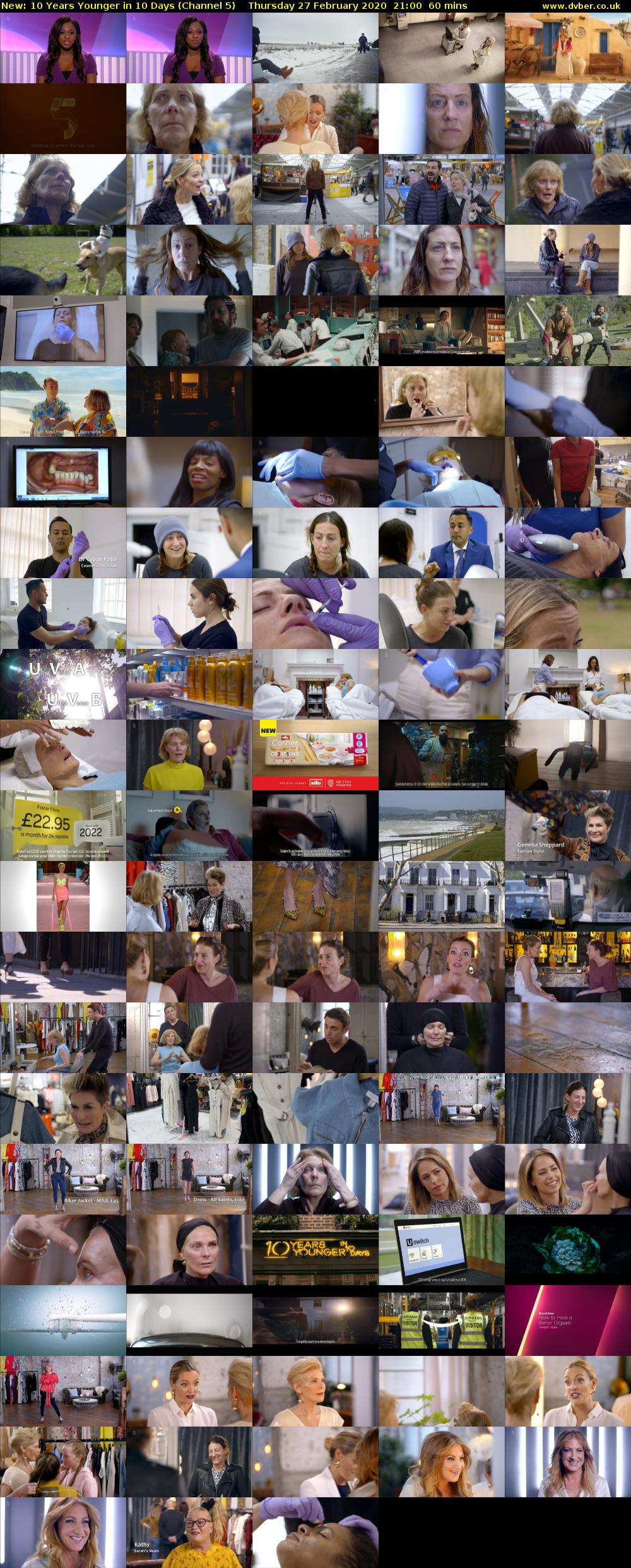 10 Years Younger in 10 Days (Channel 5) Thursday 27 February 2020 21:00 - 22:00