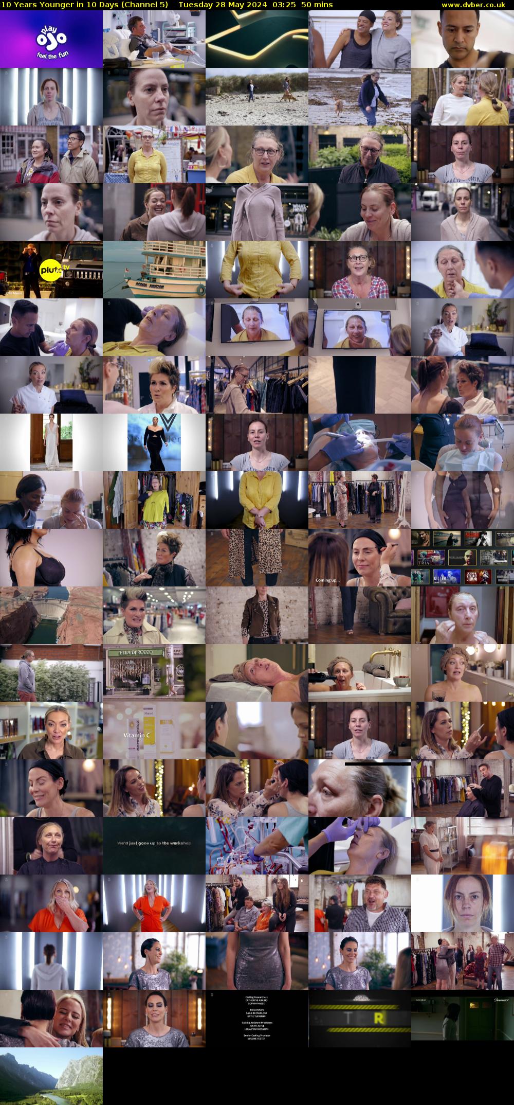 10 Years Younger in 10 Days (Channel 5) Tuesday 28 May 2024 03:25 - 04:15