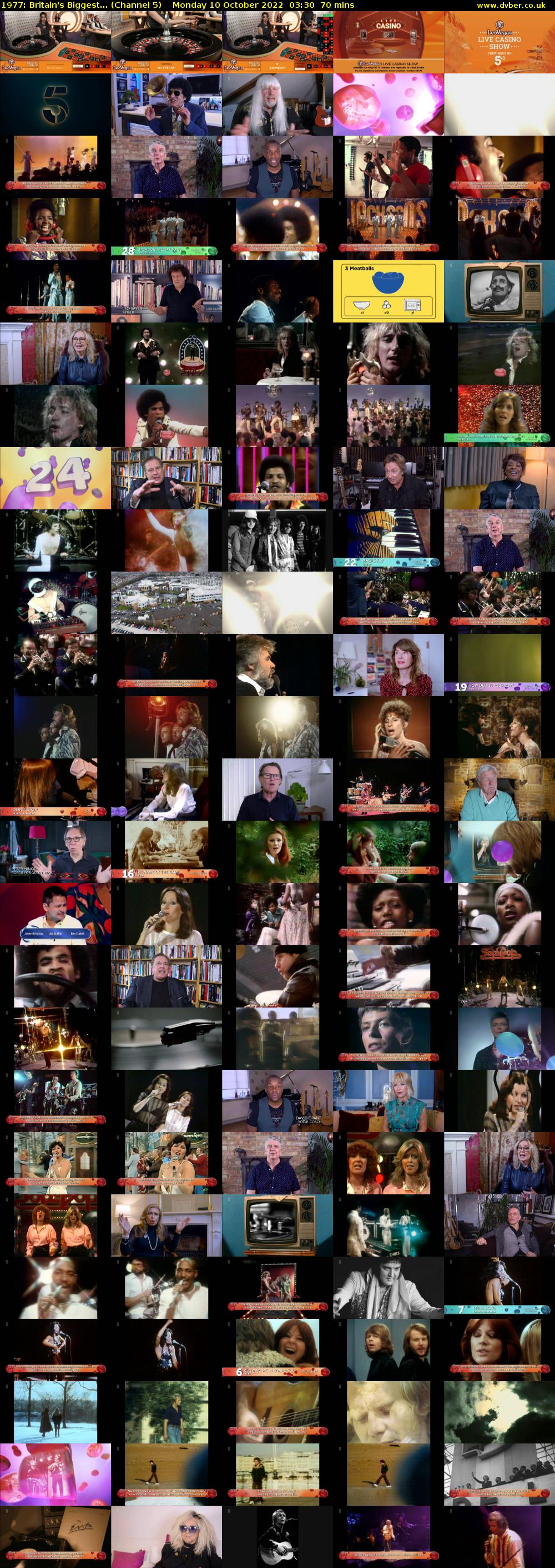 1977: Britain's Biggest... (Channel 5) Monday 10 October 2022 03:30 - 04:40