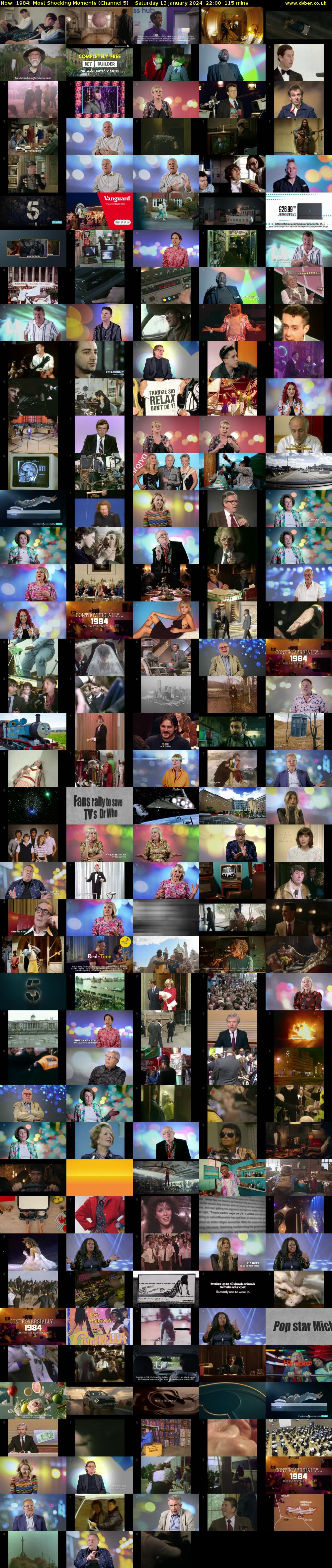 1984: Most Shocking Moments (Channel 5) Saturday 13 January 2024 22:00 - 23:55