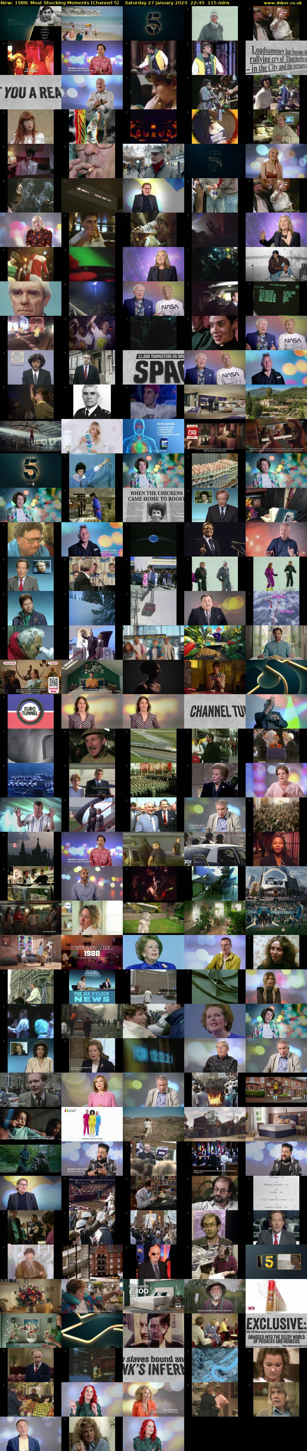 1988: Most Shocking Moments (Channel 5) Saturday 27 January 2024 22:45 - 00:40