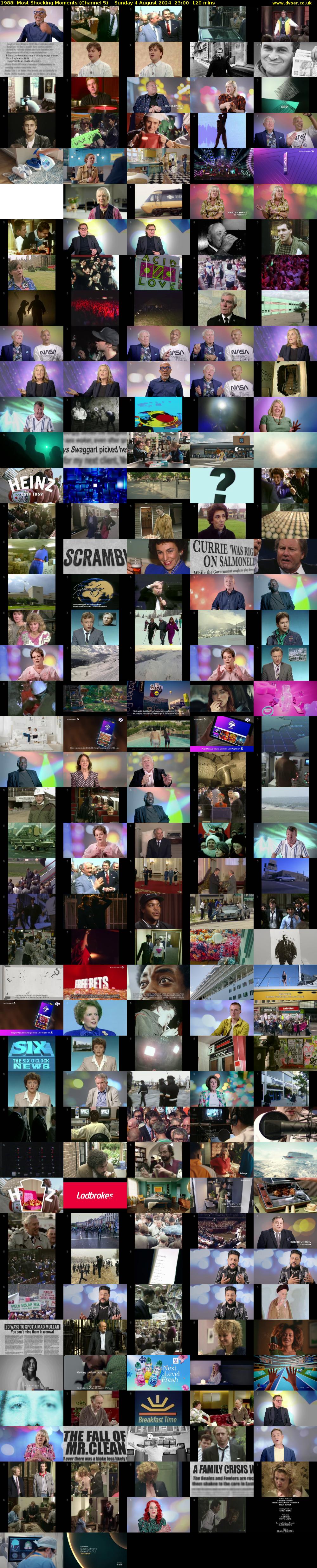 1988: Most Shocking Moments (Channel 5) Sunday 4 August 2024 23:00 - 01:00
