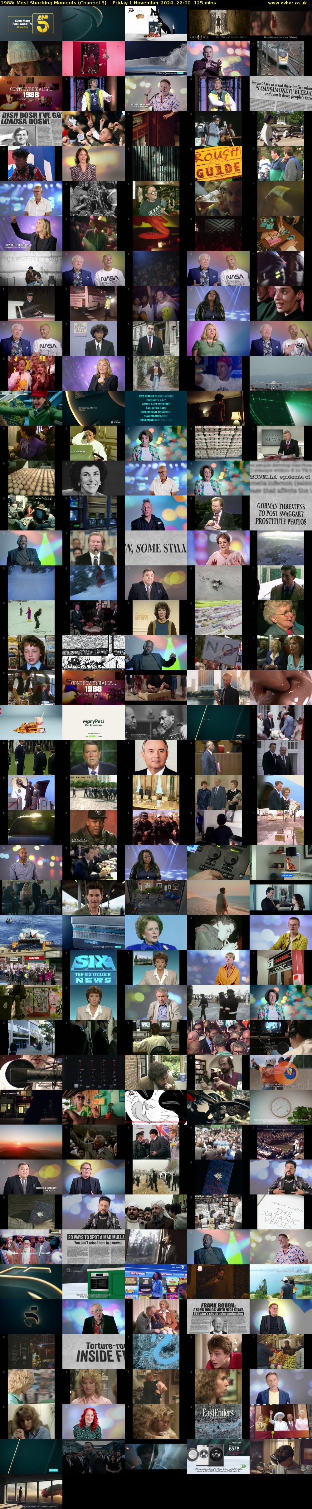 1988: Most Shocking Moments (Channel 5) Friday 1 November 2024 22:00 - 00:05