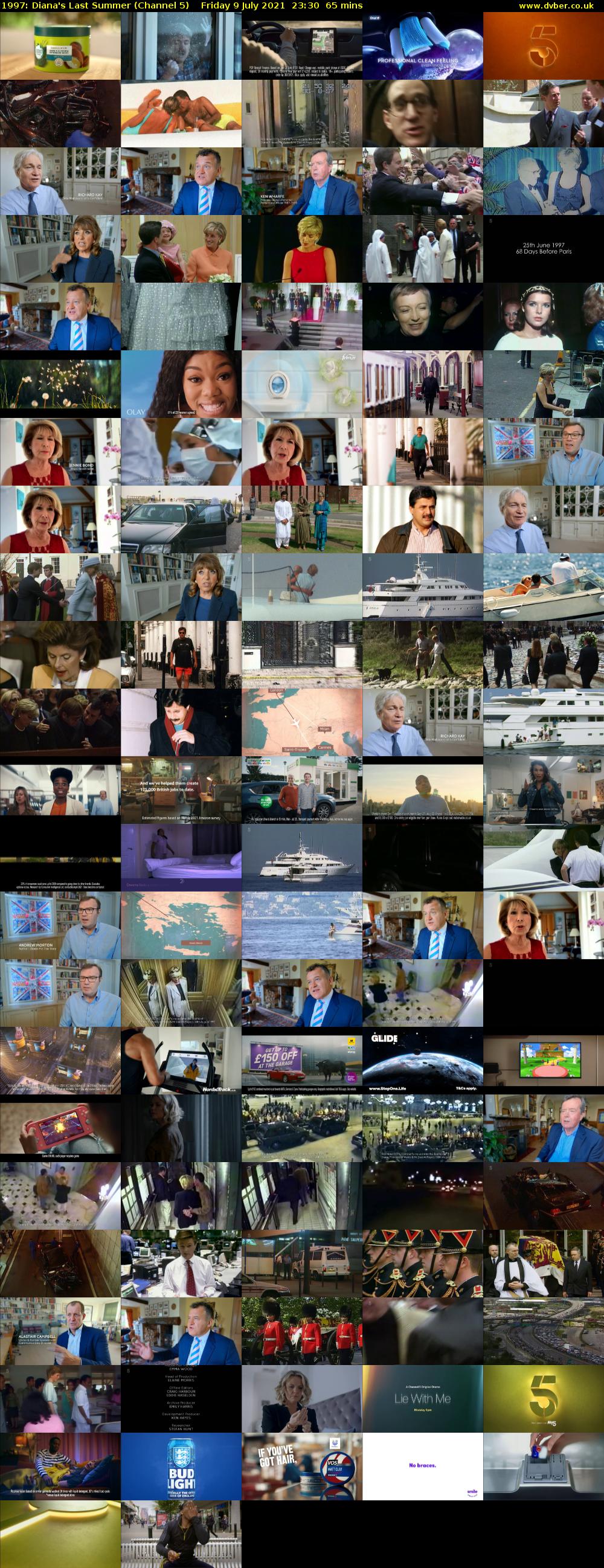 1997: Diana's Last Summer (Channel 5) Friday 9 July 2021 23:30 - 00:35