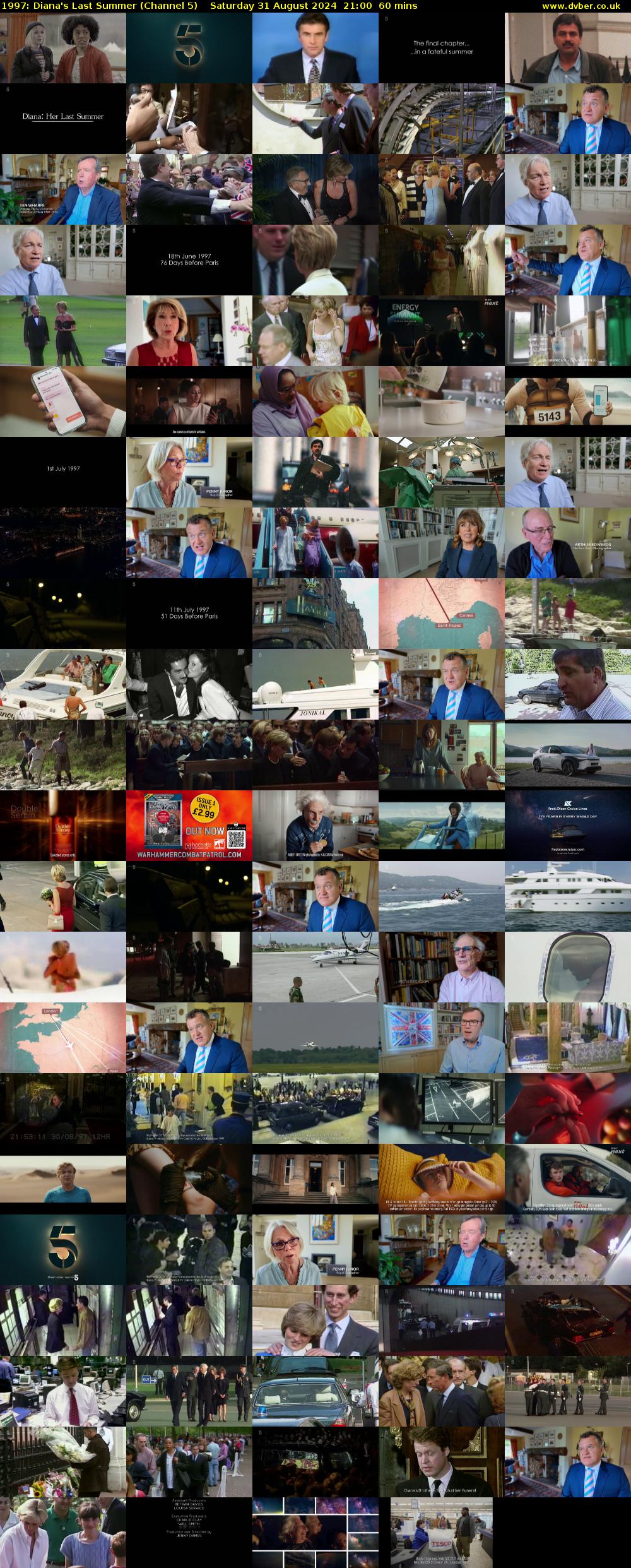 1997: Diana's Last Summer (Channel 5) Saturday 31 August 2024 21:00 - 22:00