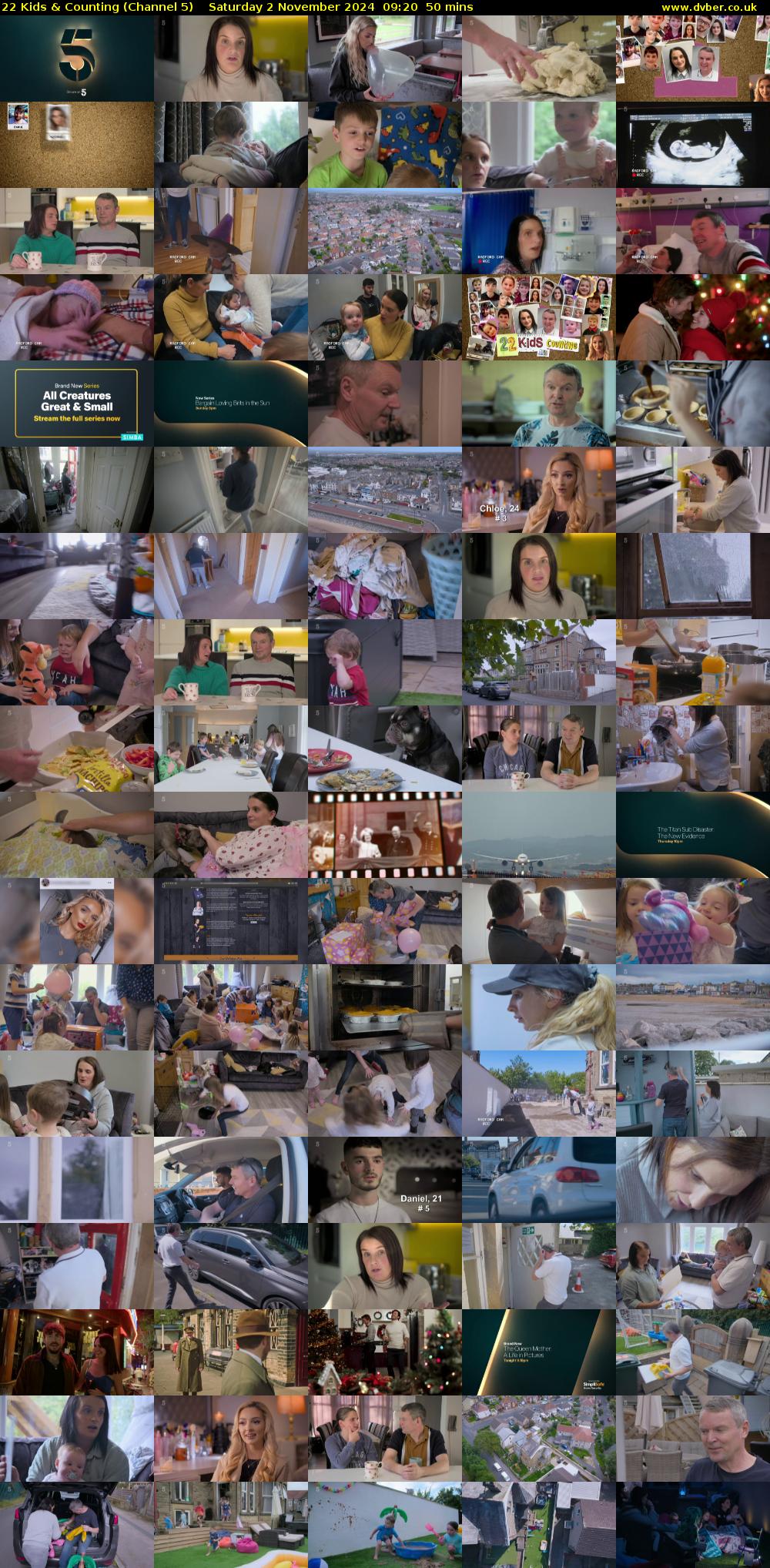 22 Kids & Counting (Channel 5) Saturday 2 November 2024 09:20 - 10:10