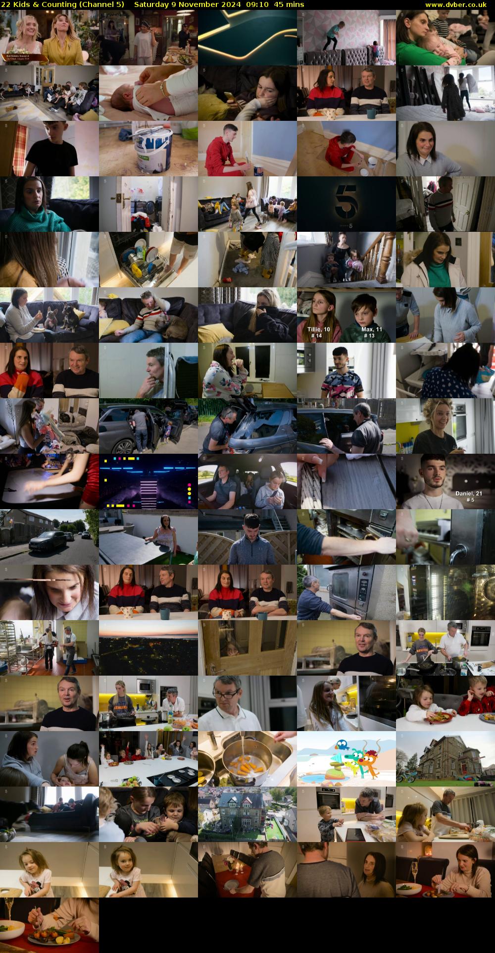 22 Kids & Counting (Channel 5) Saturday 9 November 2024 09:10 - 09:55