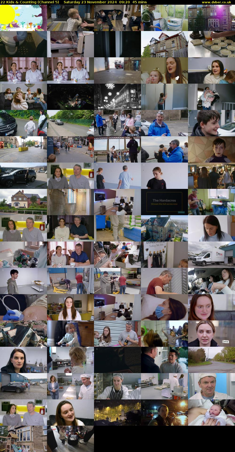 22 Kids & Counting (Channel 5) Saturday 23 November 2024 09:20 - 10:05