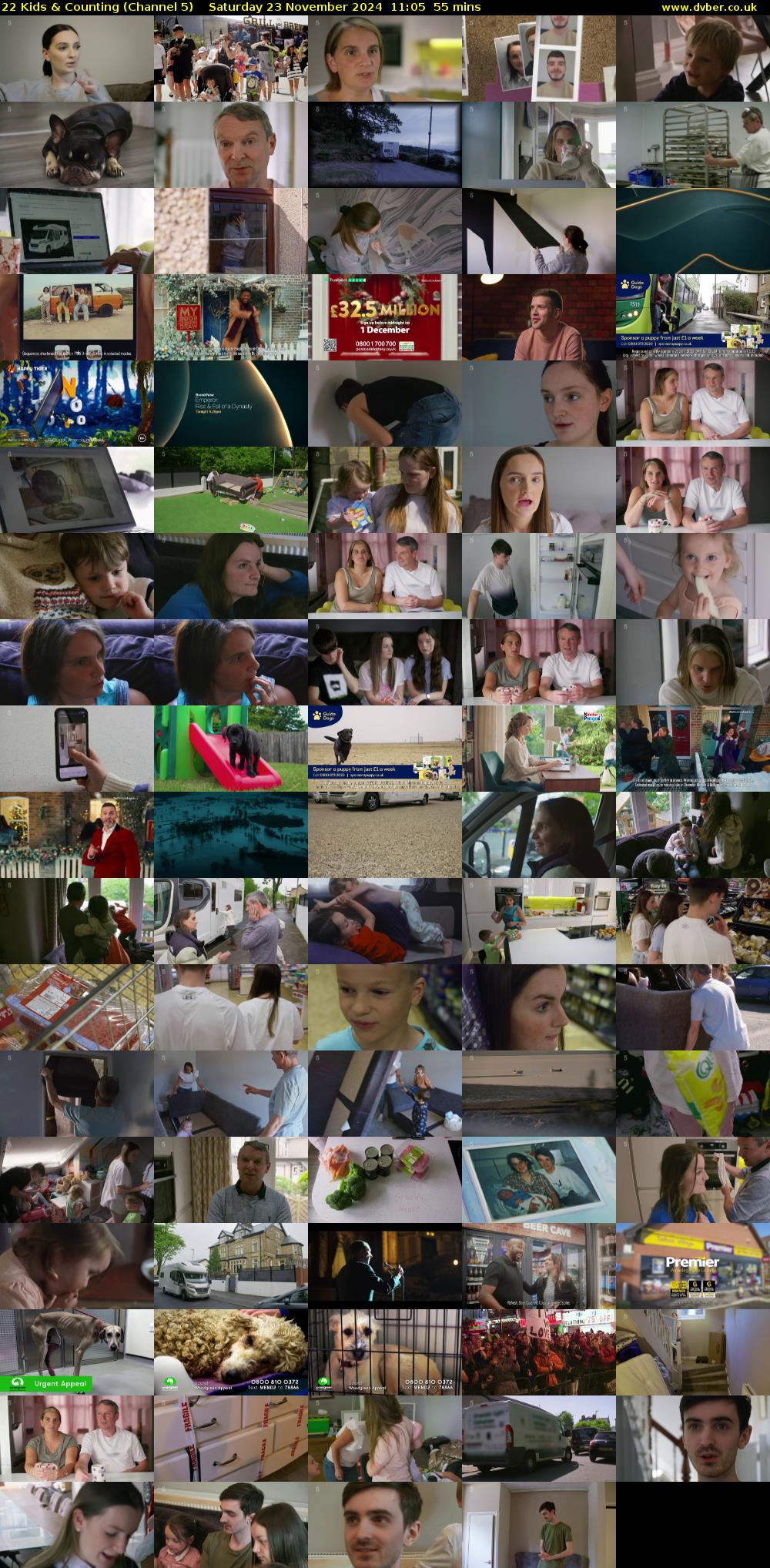 22 Kids & Counting (Channel 5) Saturday 23 November 2024 11:05 - 12:00