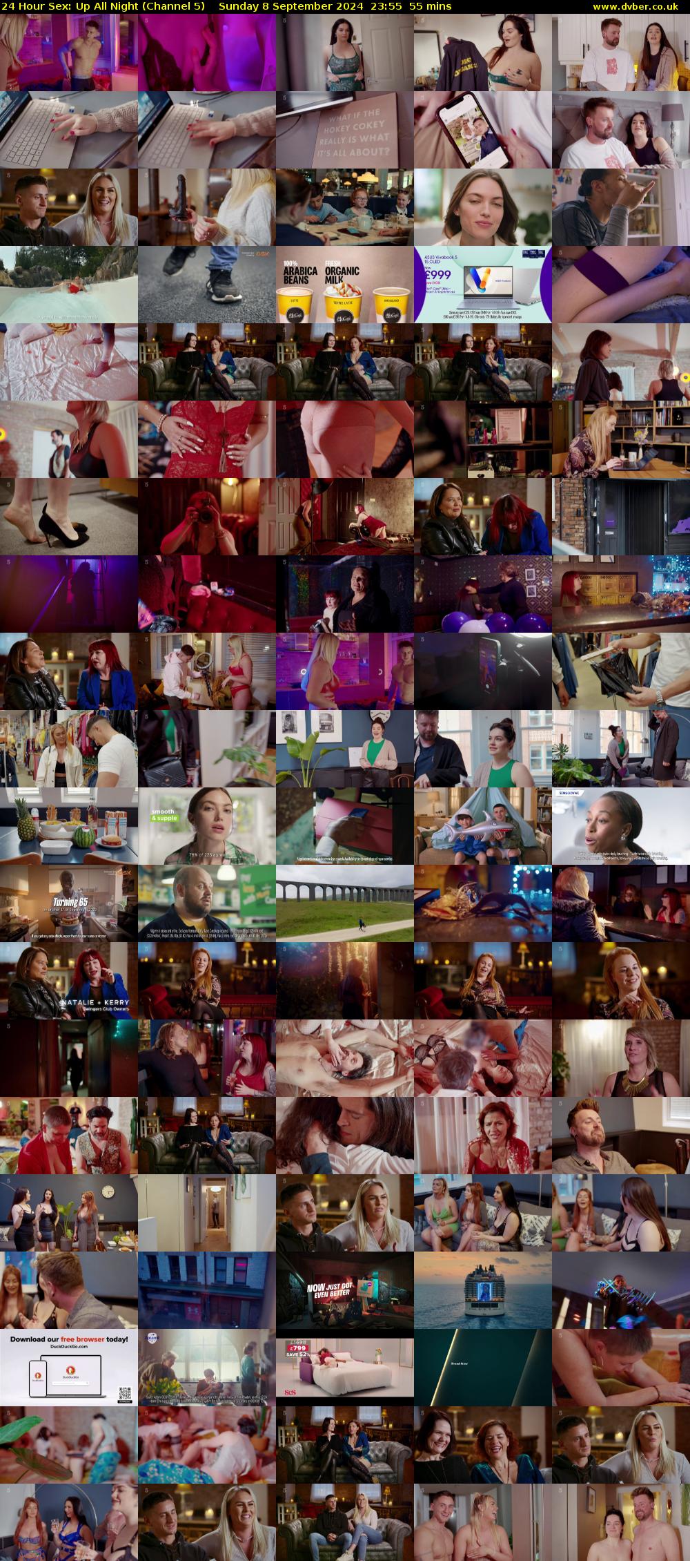 24 Hour Sex: Up All Night (Channel 5) Sunday 8 September 2024 23:55 - 00:50