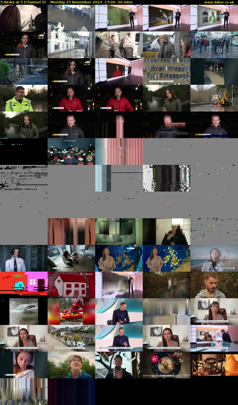 5 News At 5 (Channel 5) Monday 25 November 2024 17:00 - 18:00
