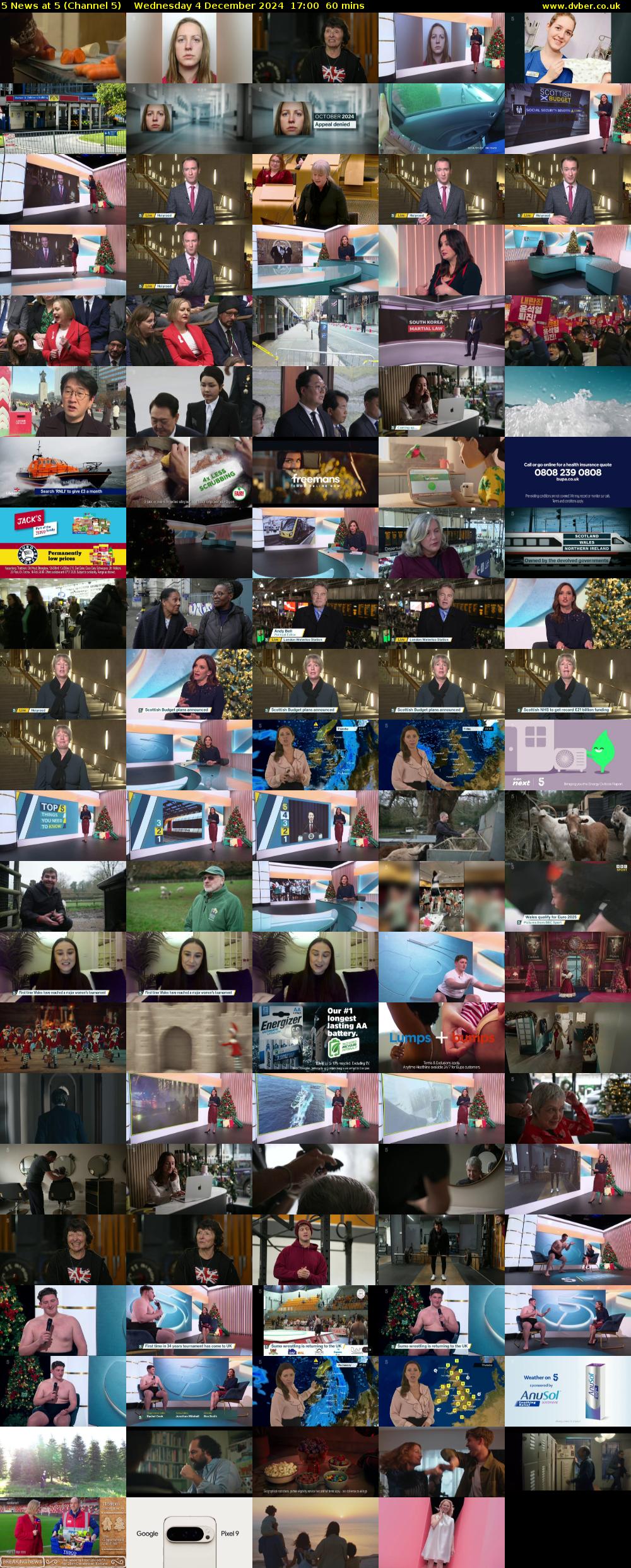5 News At 5 (Channel 5) Wednesday 4 December 2024 17:00 - 18:00
