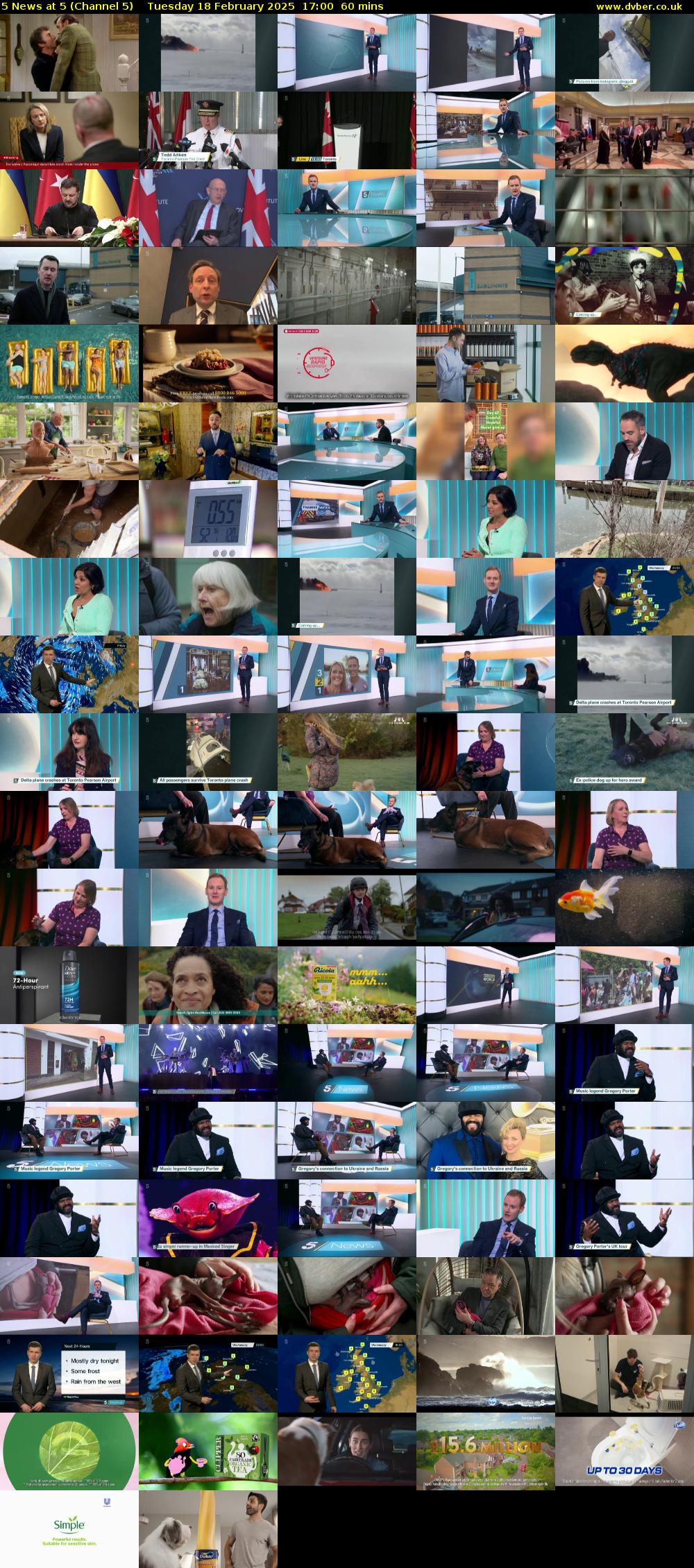 5 News At 5 (Channel 5) Tuesday 18 February 2025 17:00 - 18:00