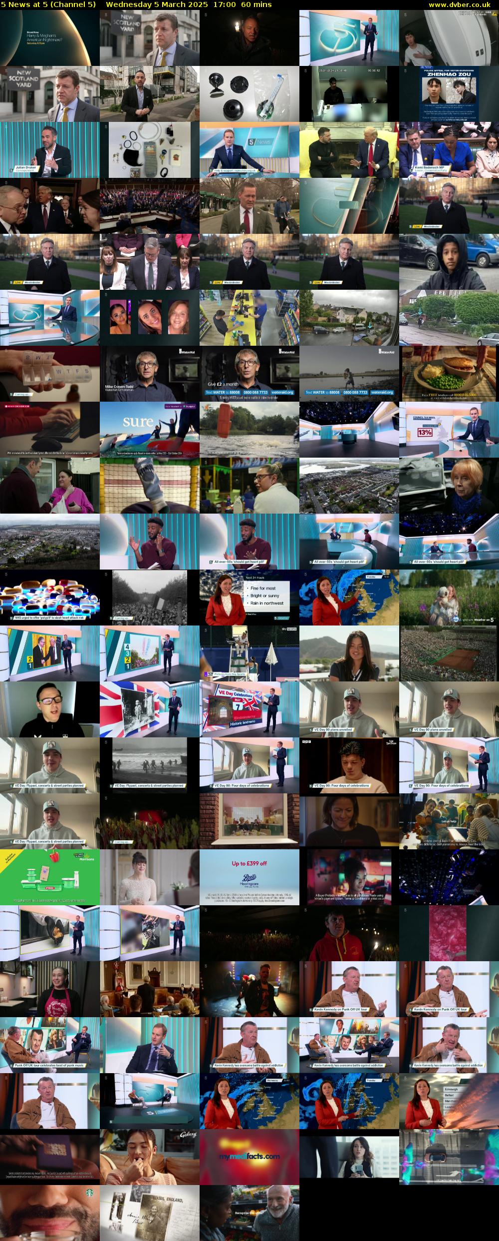 5 News At 5 (Channel 5) Wednesday 5 March 2025 17:00 - 18:00