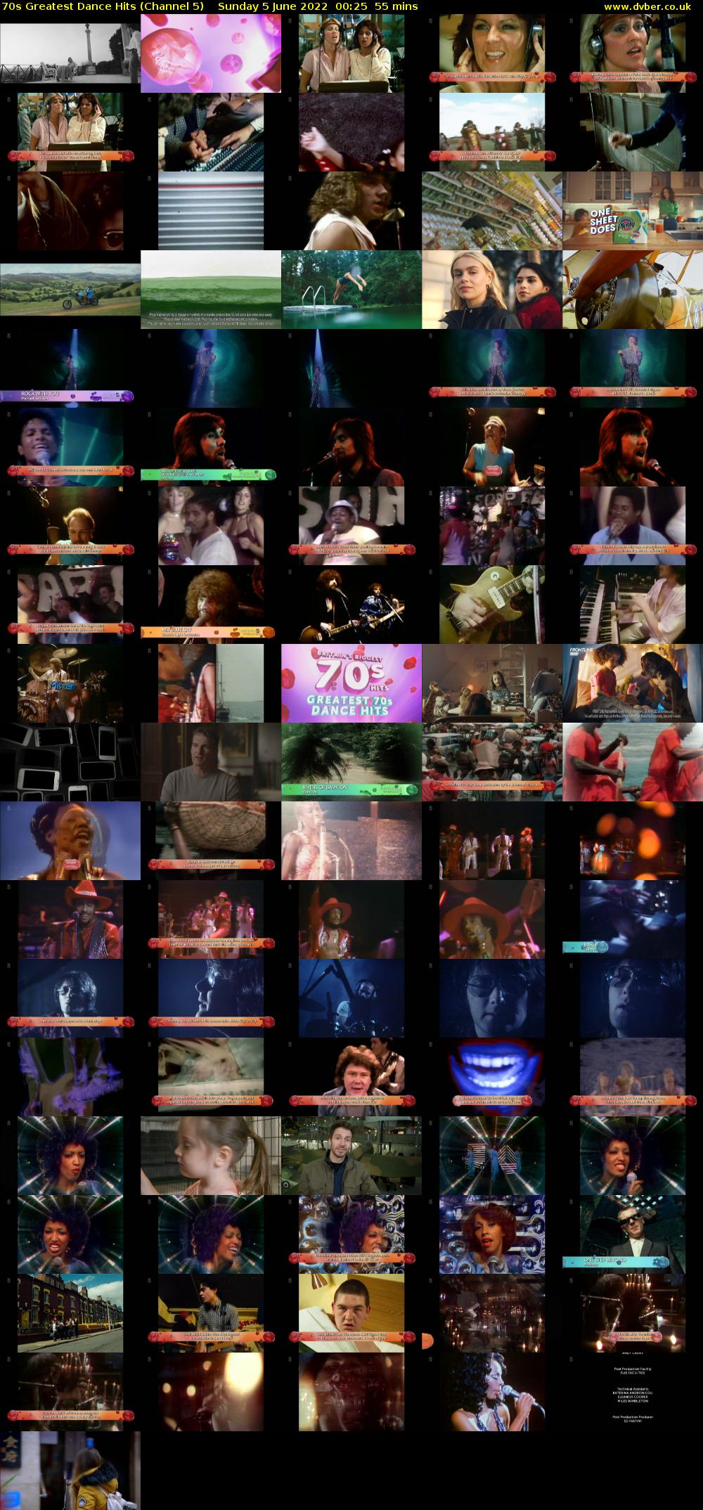 70s Greatest Dance Hits (Channel 5) Sunday 5 June 2022 00:25 - 01:20