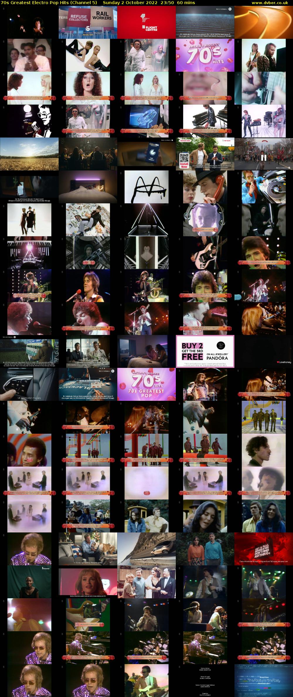 70s Greatest Electro Pop Hits (Channel 5) Sunday 2 October 2022 23:50 - 00:50