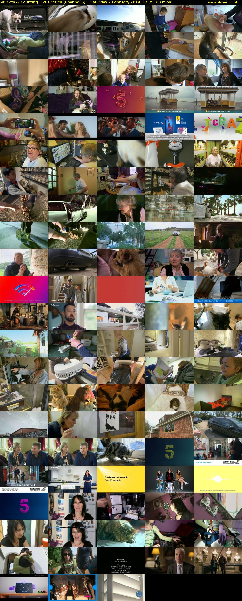 90 Cats & Counting: Cat Crazies (Channel 5) Saturday 2 February 2019 12:25 - 13:25