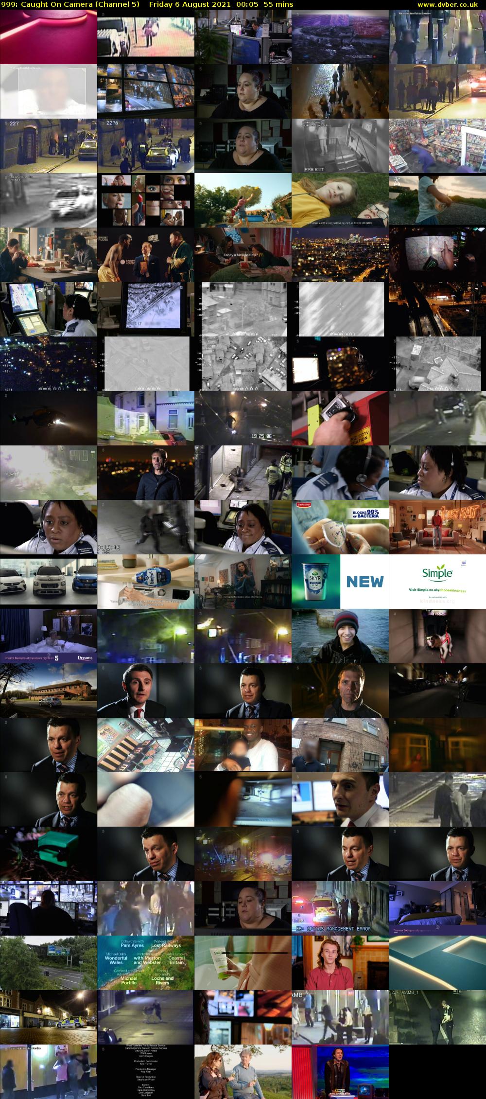 999: Caught On Camera (Channel 5) Friday 6 August 2021 00:05 - 01:00