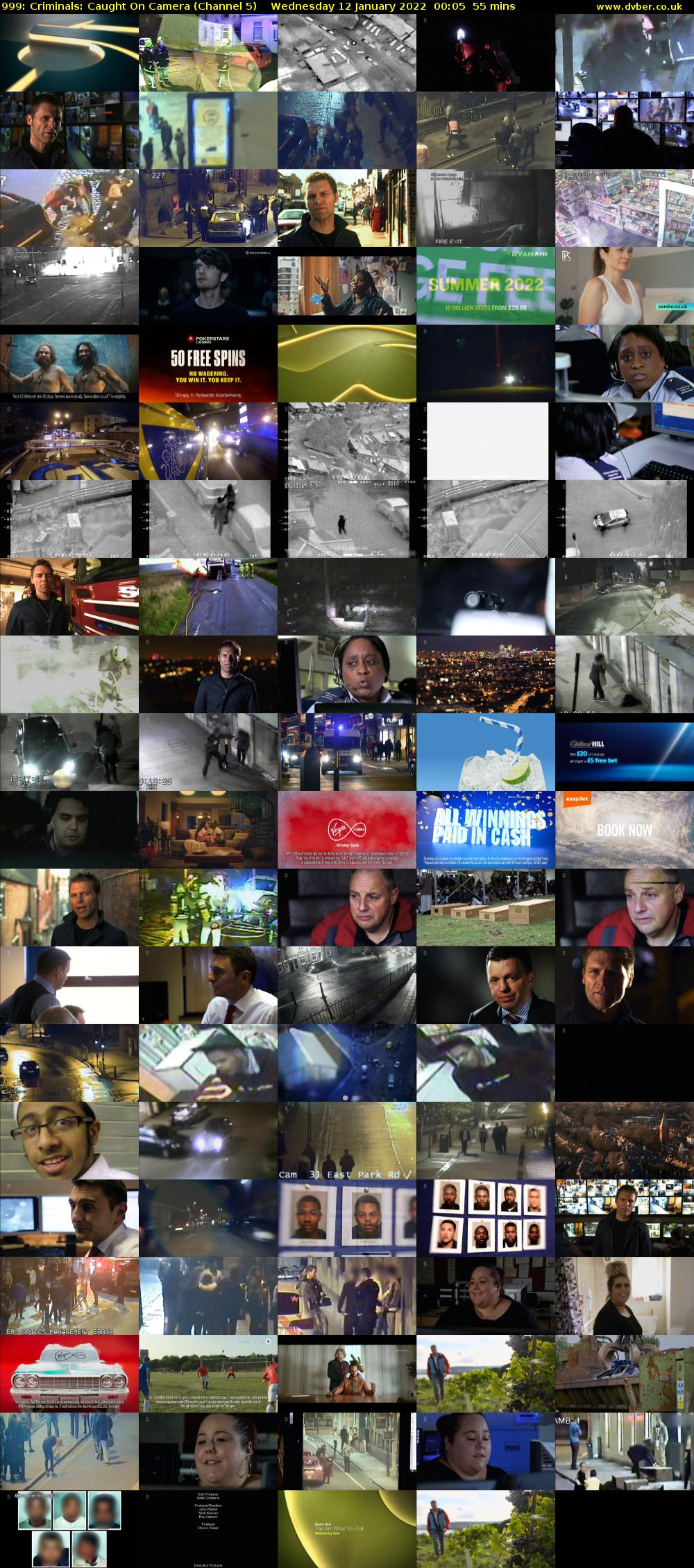 999: Criminals: Caught On Camera (Channel 5) Wednesday 12 January 2022 00:05 - 01:00