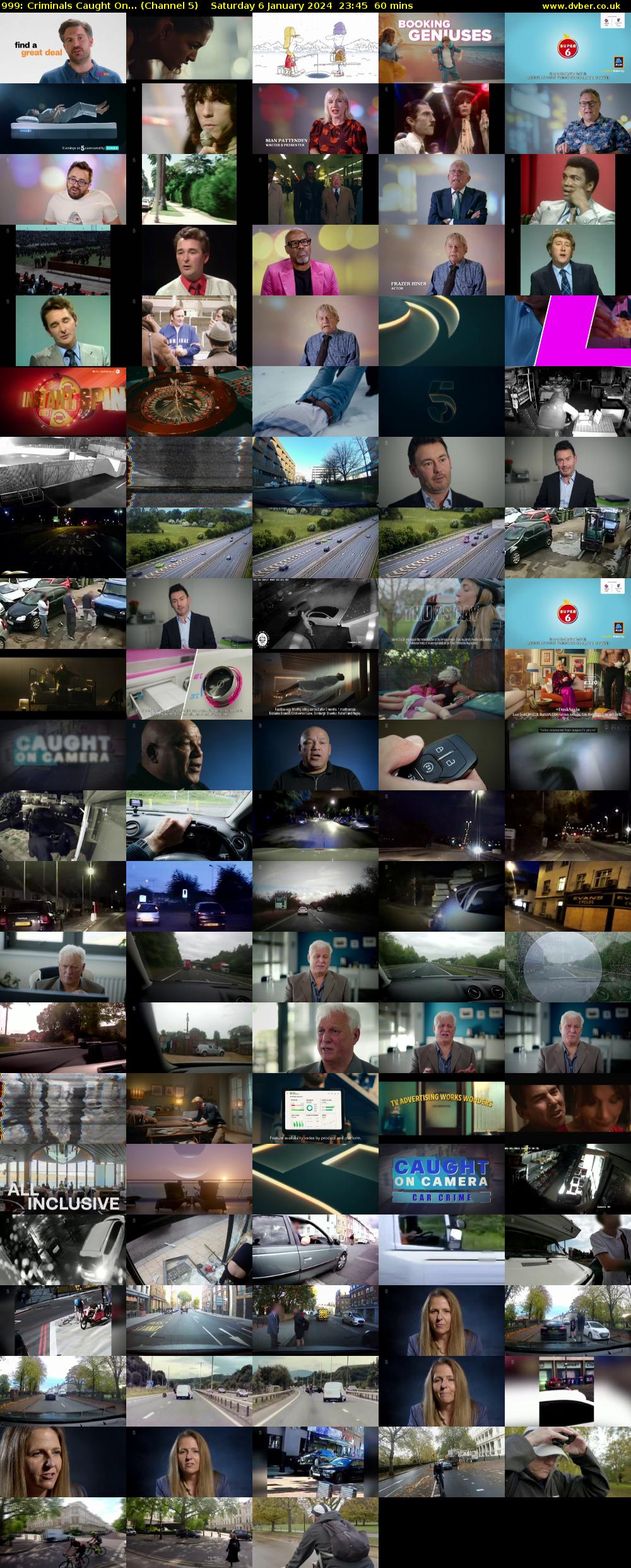 999: Criminals Caught On... (Channel 5) Saturday 6 January 2024 23:45 - 00:45