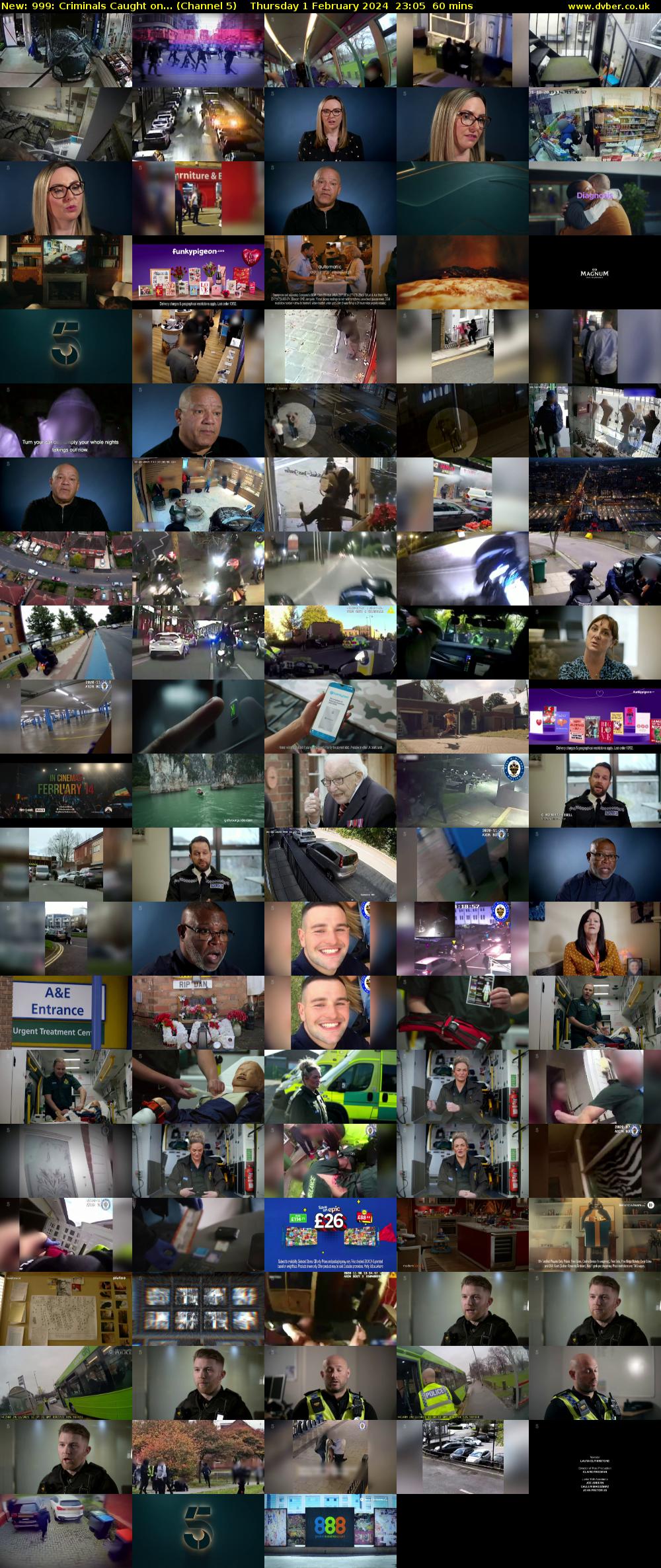 999: Criminals Caught On... (Channel 5) Thursday 1 February 2024 23:05 - 00:05