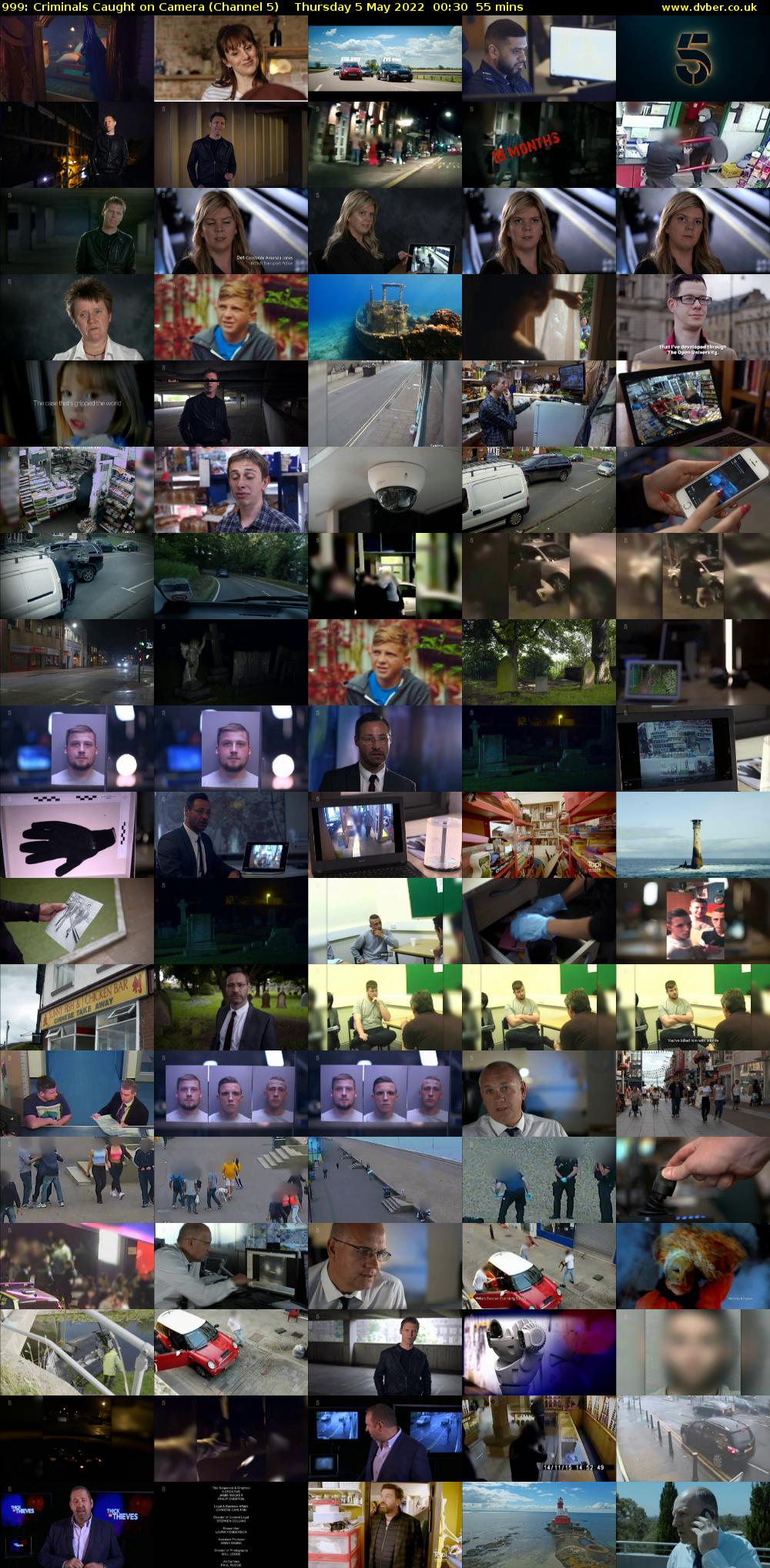 999: Criminals Caught on Camera (Channel 5) Thursday 5 May 2022 00:30 - 01:25