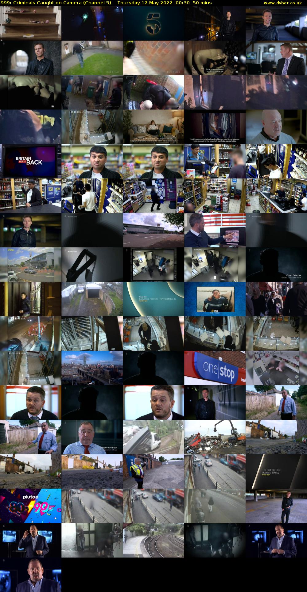 999: Criminals Caught on Camera (Channel 5) Thursday 12 May 2022 00:30 - 01:20