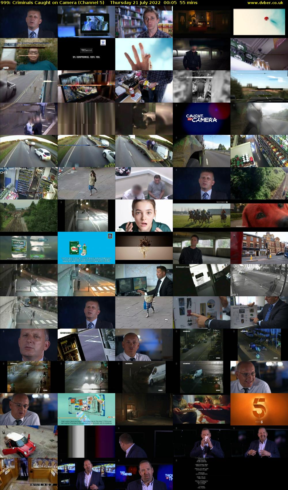 999: Criminals Caught on Camera (Channel 5) Thursday 21 July 2022 00:05 - 01:00