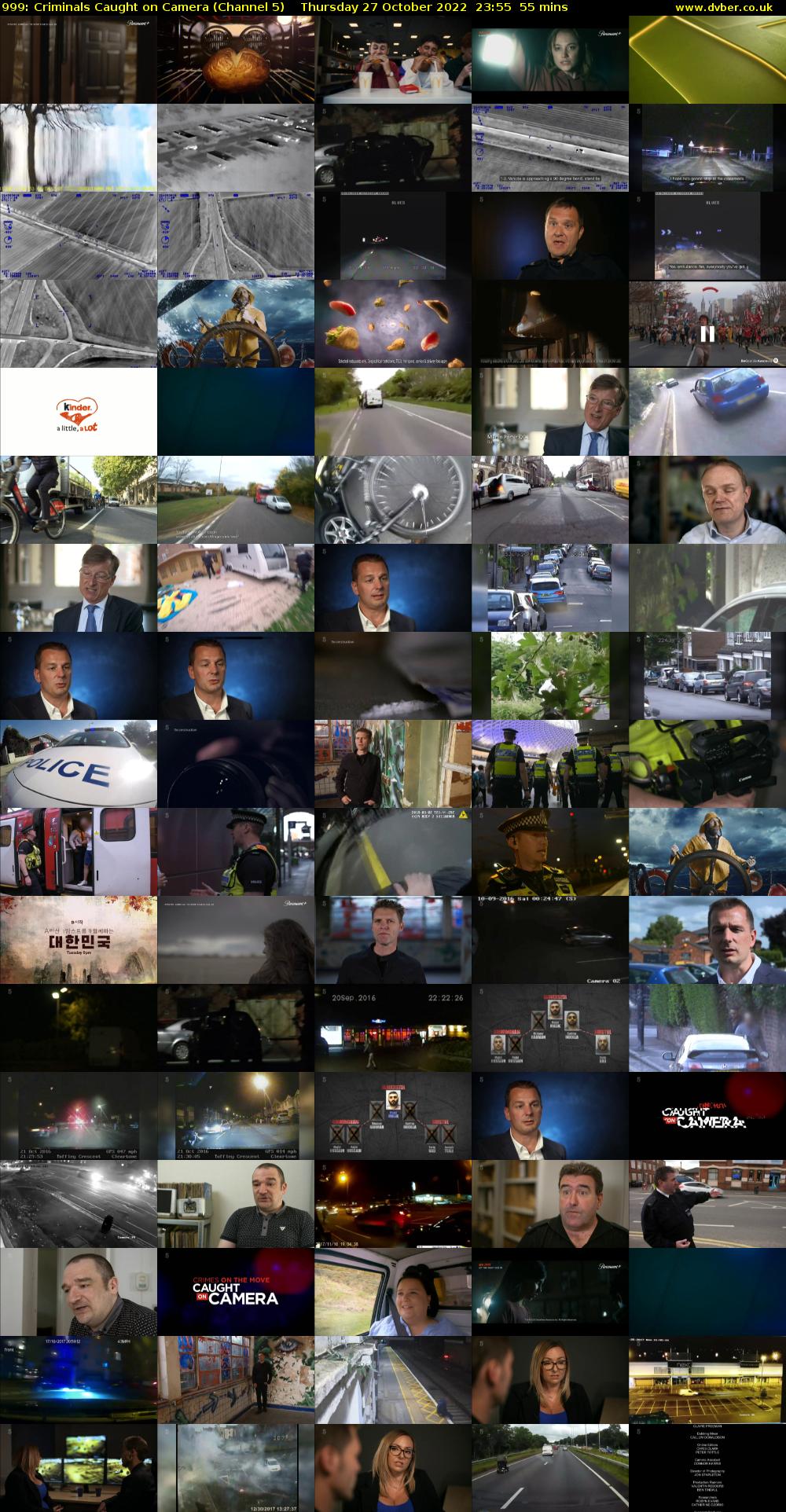 999: Criminals Caught on Camera (Channel 5) Thursday 27 October 2022 23:55 - 00:50