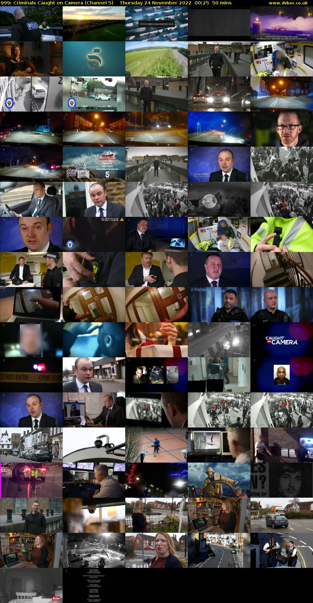 999: Criminals Caught on Camera (Channel 5) Thursday 24 November 2022 00:25 - 01:15