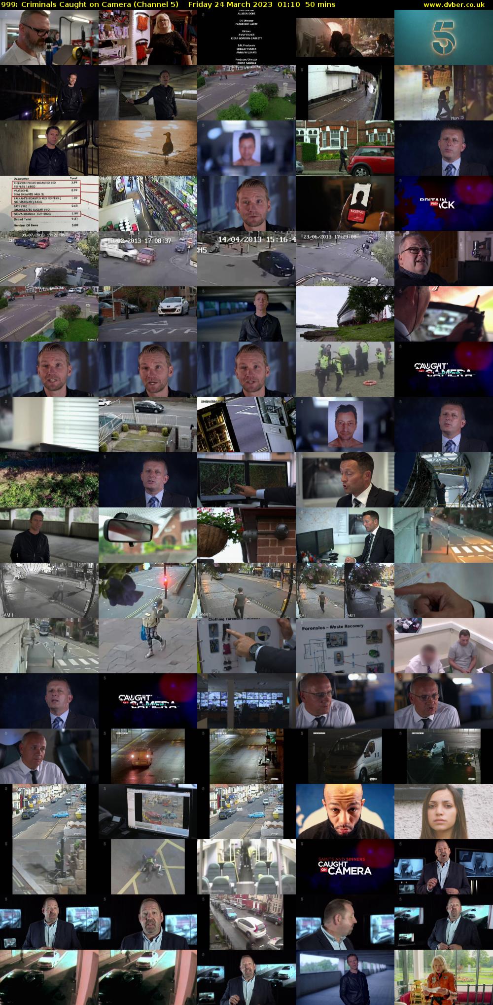 999: Criminals Caught on Camera (Channel 5) Friday 24 March 2023 01:10 - 02:00