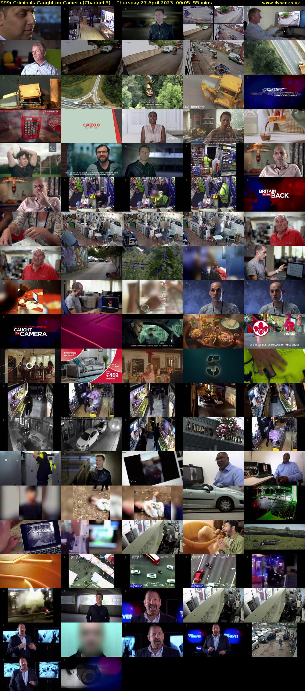 999: Criminals Caught on Camera (Channel 5) Thursday 27 April 2023 00:05 - 01:00