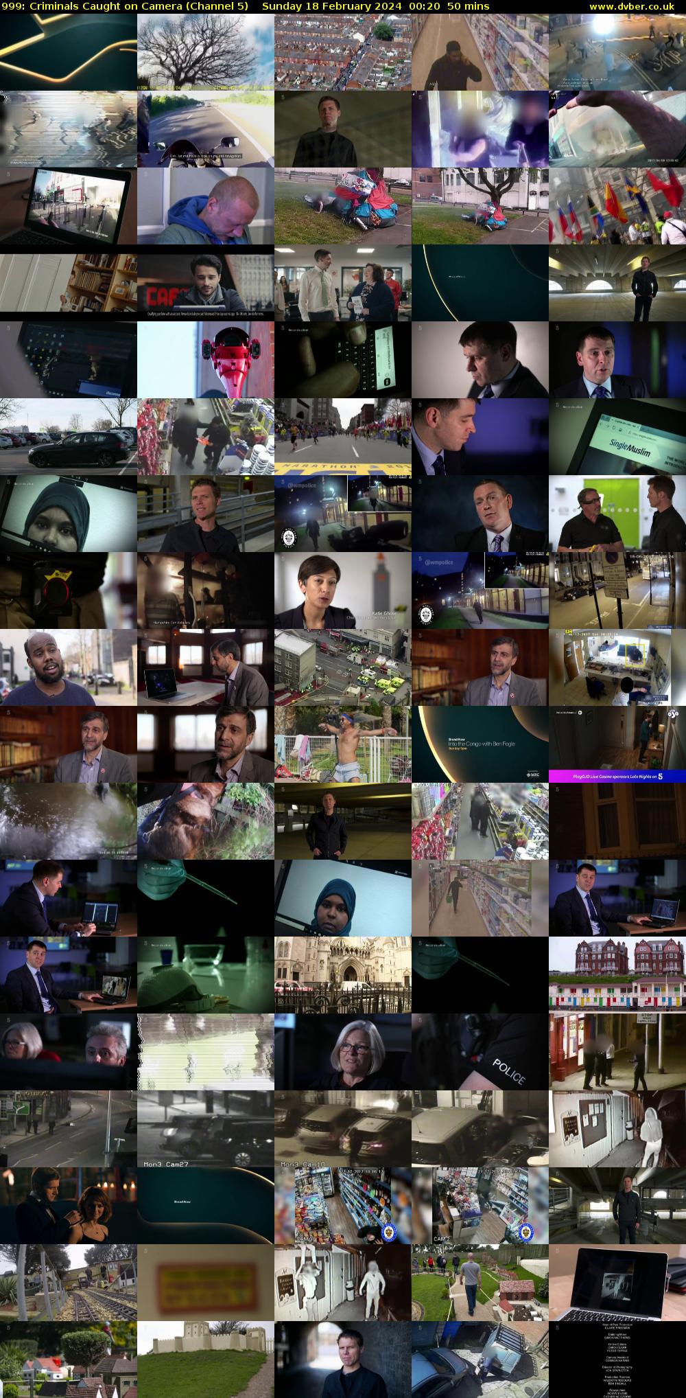 999: Criminals Caught on Camera (Channel 5) Sunday 18 February 2024 00:20 - 01:10
