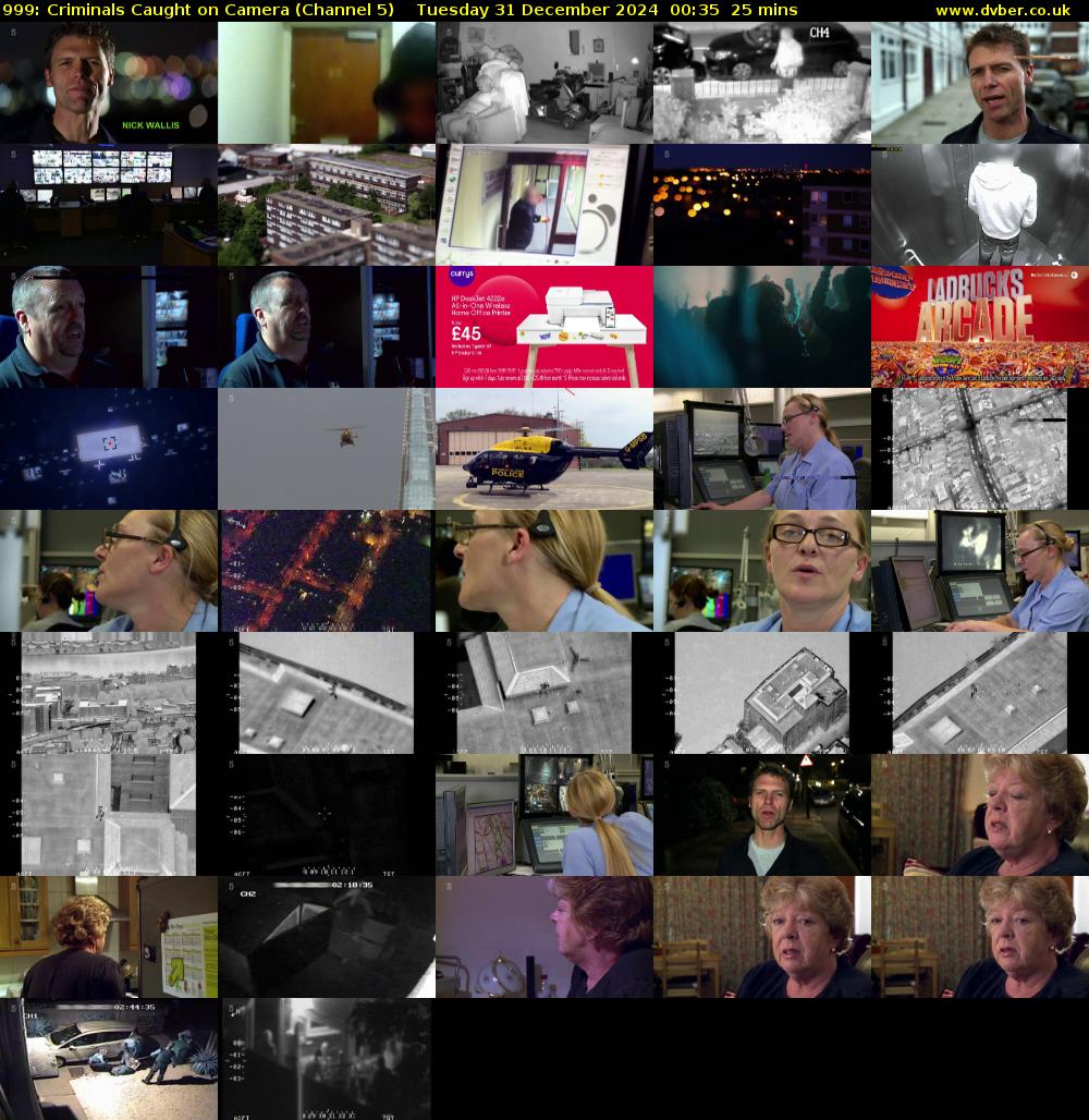 999: Criminals Caught on Camera (Channel 5) Tuesday 31 December 2024 00:35 - 01:00