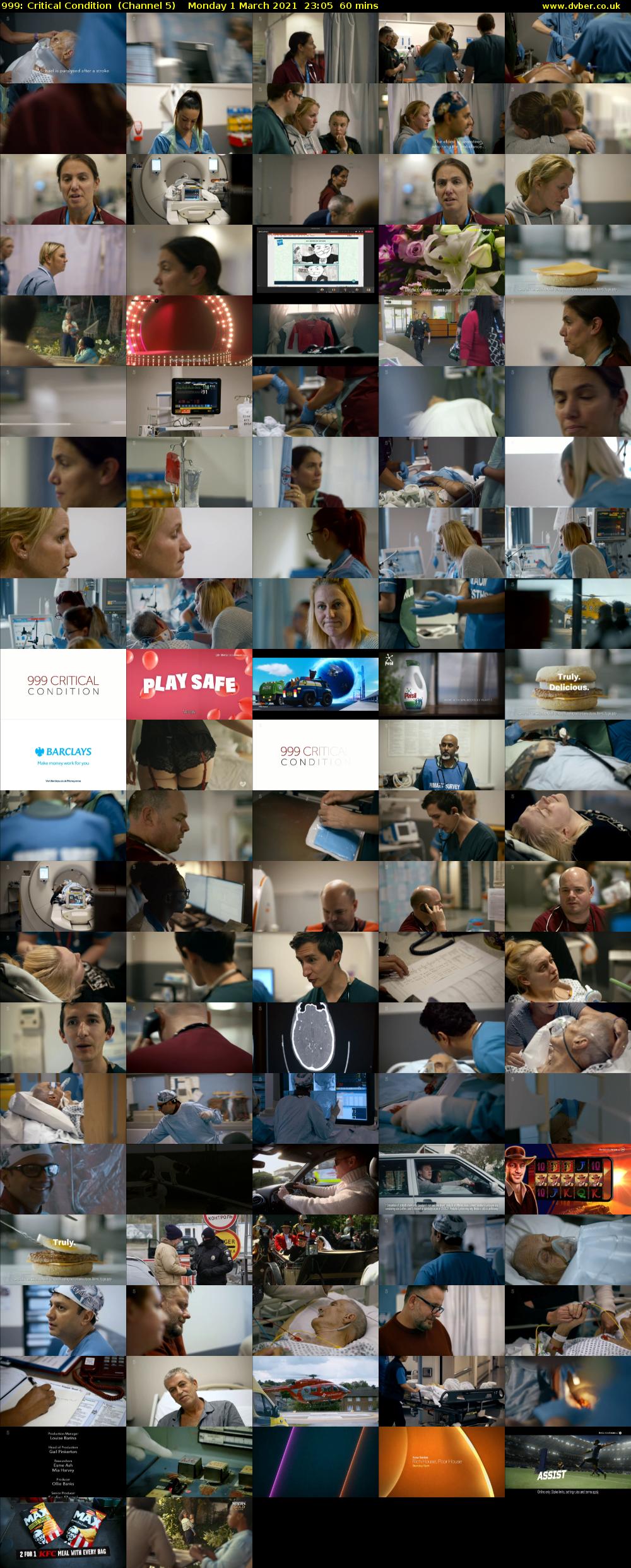 999: Critical Condition  (Channel 5) Monday 1 March 2021 23:05 - 00:05