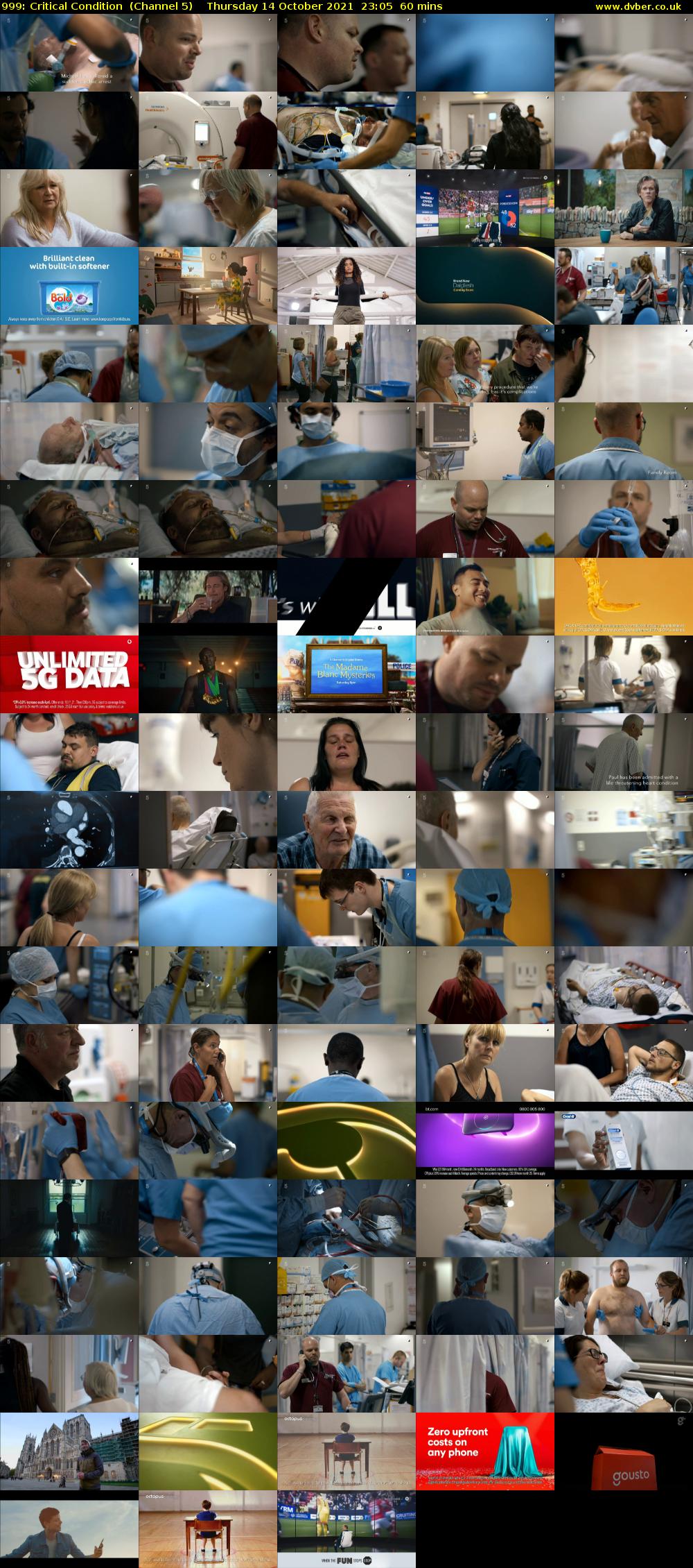 999: Critical Condition  (Channel 5) Thursday 14 October 2021 23:05 - 00:05